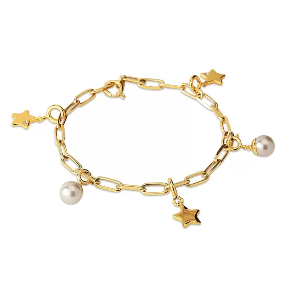 Fashion Melano Ornaments Christmas Charms Armband Set Gold Plated Zilver Armbanden