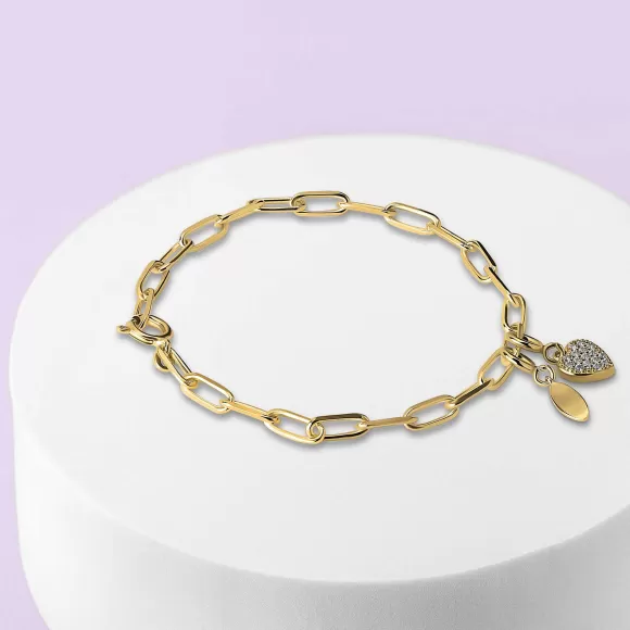 Store Melano Ornaments Frosty Charms Armband Set Gold Plated Zilver Armbanden